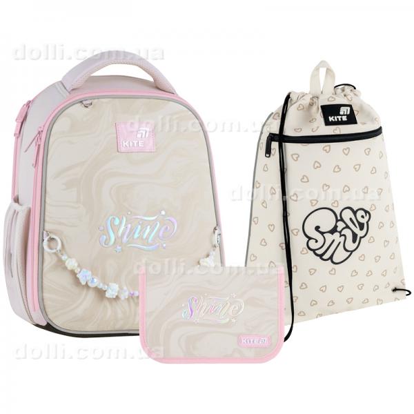 Шкільний набір Kite Education Dazzling SET_K26-555S-2 (рюкзак, пенал, сумка)