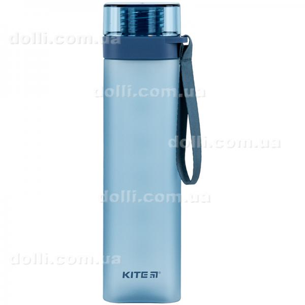 Пляшечка для води квадратна Kite K24-1210-1, 700 мл, синя