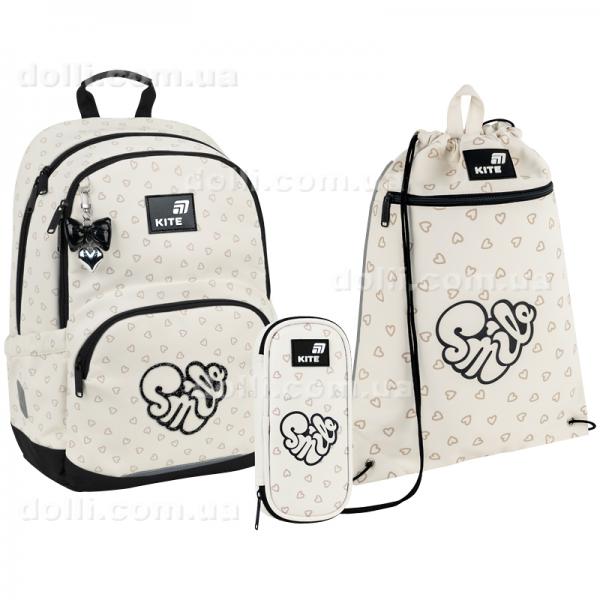 Школьный набор Kite Education Shimmer&Smile SET_K26-585M-2 (рюкзак, пенал, сумка)