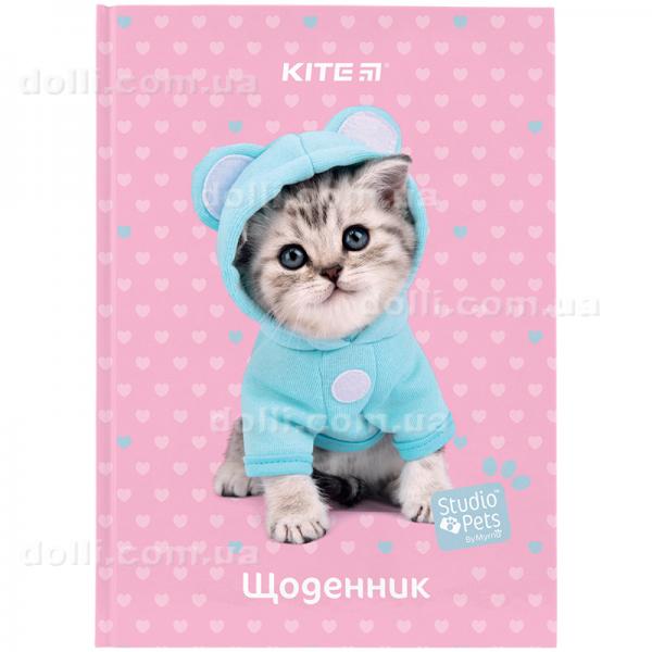 Щоденник шкільний Kite Studio Pets SP24-262-1, тверда обкладинка