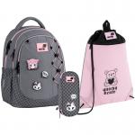 Школьный набор Kite Education Meow SET_K26-700M-3 (рюкзак, пенал, сумка)