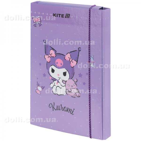 Папка для зошитів на гумці Kite Kuromi HK25-210-2, картон