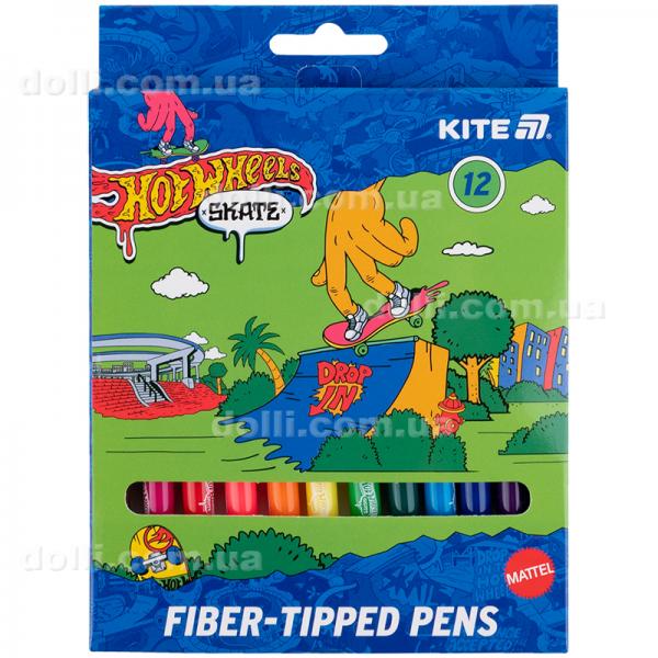 Фломастери Kite Hot Wheels HW25-447-2, 12 кольорів
