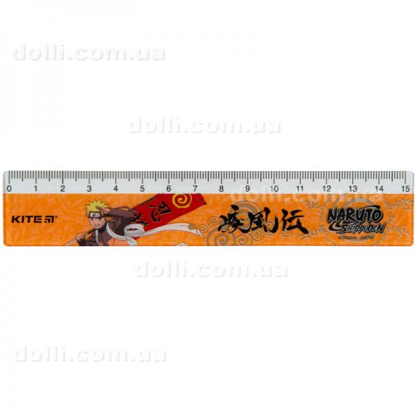 Лінійка пластикова Kite Naruto NR23-090, 15 см