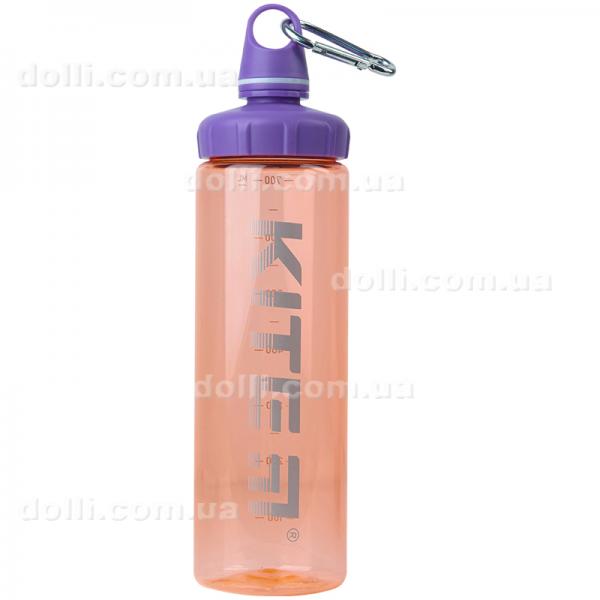 Пляшечка для води Kite K22-406-02, 750 мл, персикова