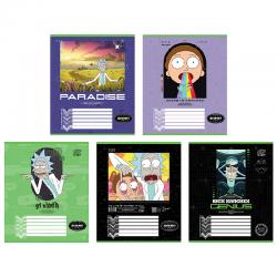 Зошит шкільний Kite Rick and Morty RM24-236, 18 аркушів, клітинка