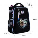 Рюкзак школьный каркасный Love is K25-531M-2