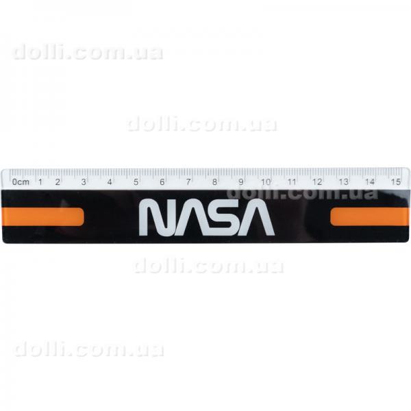 Линейка пластиковая Kite NASA NS22-090, 15 см