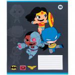 Тетрадь школьная Kite DC Comics DC25-235, 12 листов, косая линия