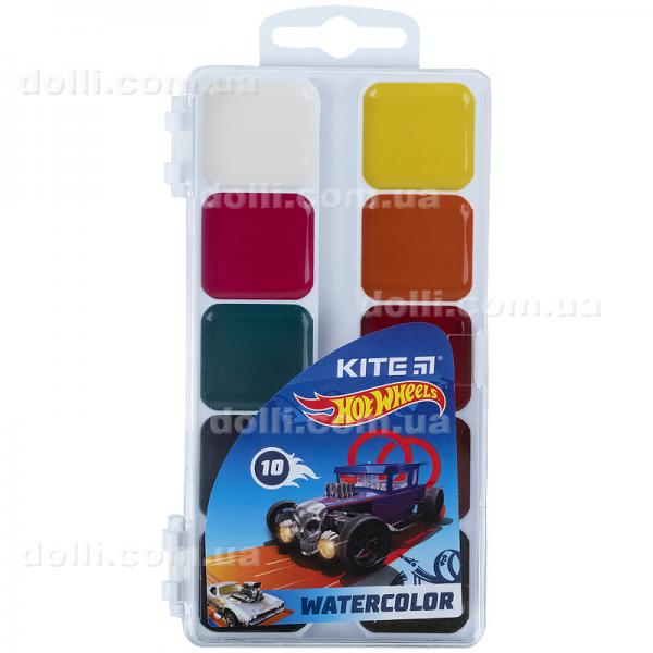 Фарби акварельні Kite Hot Wheels HW21-060, 10 кольорів