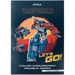 Картон кольоровий двосторонній Kite Transformers TF24-255, А4
