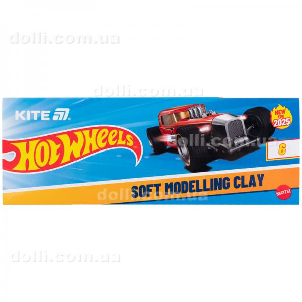 Пластилін восковий Kite Hot Wheels HW25-081, 6 кольорів, 120 г