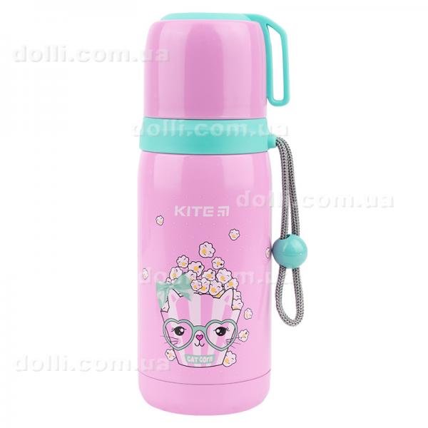 Термос Kite Popcorn K21-301-02, 350 мл, рожевий