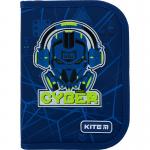 Пенал з наповненням Kite Cyber K22-622H-8, 1 відділення, 2 відвороти