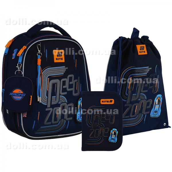 Шкільний набір Kite Education Speed Zone SET_K25-555S-3 (рюкзак, пенал, сумка)