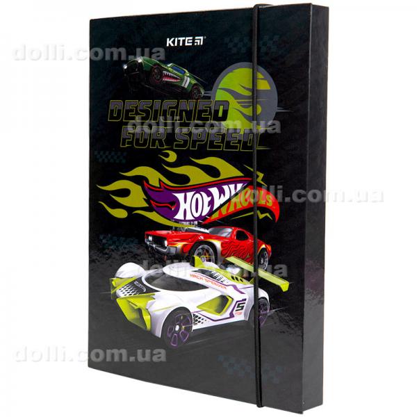 Папка для тетрадей на резинках Kite Hot Wheels HW23-210
