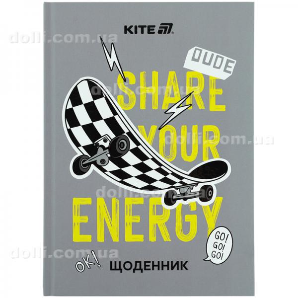 Щоденник шкільний Kite Energy K25-262-5, тверда обкладинка