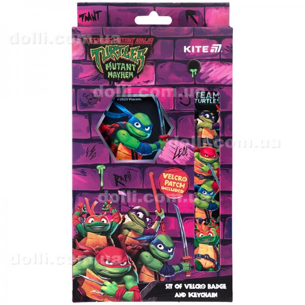 Набір бейдж на липучці та підвіска Kite TMNT Mutant Mayhem NT25-3010, 2 шт.