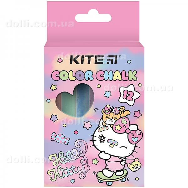 Крейда кольорова Kite Hello Kitty HK24-075, 12 штук