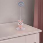Настольная лампа LED с аккумулятором Bunny Kite K24-492-1-2, розовый