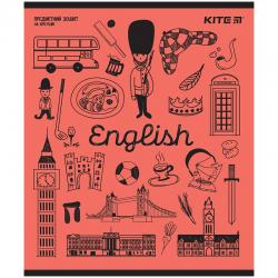 Предметная тетрадь Kite Sketch K24-240-18, 48 листов, в линию, английский язык