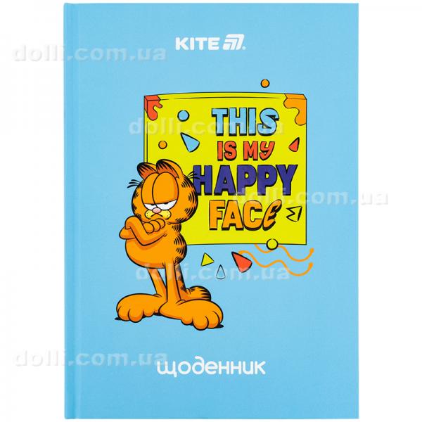Щоденник шкільний Kite Garfield GF25-262, тверда обкладинка