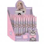 Ручка шариковая автоматическая Kite Studio Pets SP22-363, синяя