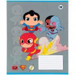 Тетрадь школьная Kite DC Comics DC25-235, 12 листов, косая линия