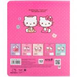 Тетрадь школьная Kite Hello Kitty HK25-232-2, 12 листов, клетка