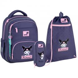 Школьный набор Kite Education Kuromi SET_HK26-773M (рюкзак, пенал, сумка)