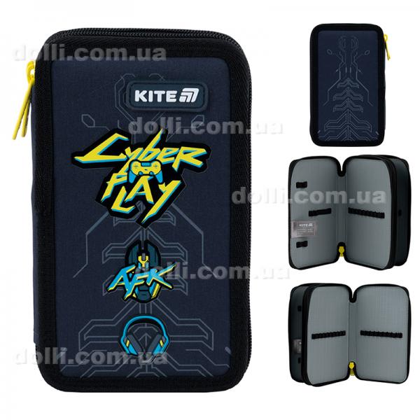 Пенал без наполнения Kite Cyber K25-623-4, 2 отделения