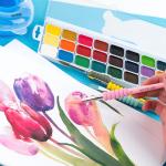 Набор кистей с грипом Kite Creative K-334-2 (синтетика круглые 2, 6, 10, плоская 12)