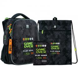 Школьный набор Kite Game Over SET_K24-531M-6 (рюкзак, пенал, сумка)