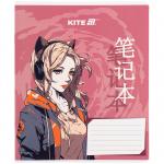 Тетрадь школьная Kite Anime K25-236-1, 18 листов, клетка
