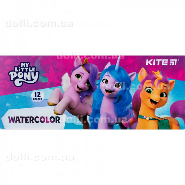 Краски акварельные в картонной упаковке Kite My Little Pony LP23-041, 12 цветов