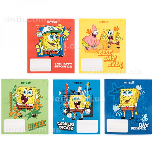 Зошит шкільний Kite SpongeBob SquarePants SB25-236, 18 аркушів, клітинка