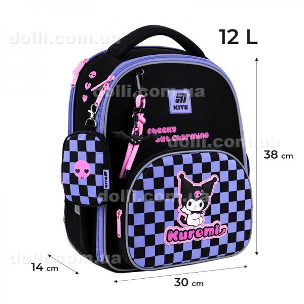 Рюкзак школьный каркасный Kuromi HK25-556M