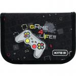Пенал с наполнением Kite Game 4 Life K22-622H-4, 1 отделение, 2 отворота