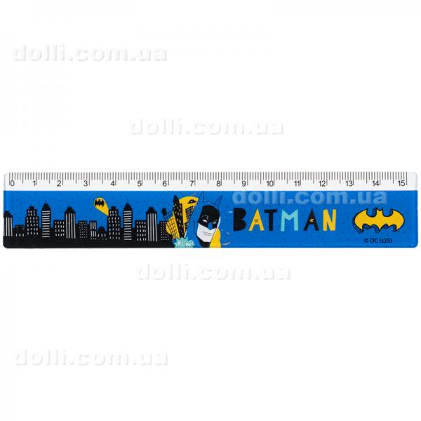 Линейка пластиковая Kite DC Comics DC25-090, 15 см