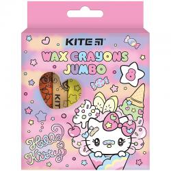 Крейда воскова Jumbo Hello Kitty HK24-076, 8 кольорів