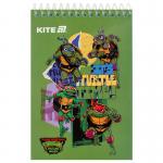 Блокнот на спіралі Kite Ninja Turtles NT25-196, А6, 48 аркушів, нелінований