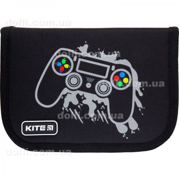 Пенал с наполнением Kite Education Gamer K21-622H-4, 1 отделение, 2 отворота