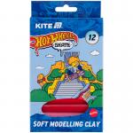 Пластилин восковой Kite Hot Wheels Skate HW25-086-2, 12 цветов, 200 г