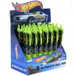 Ручка шариковая автоматическая Kite Hot Wheels HW21-039, синяя