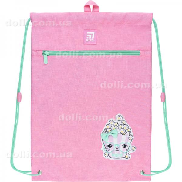 Сумка для взуття з кишенею Kite Education Cat Corn K22-601M-17