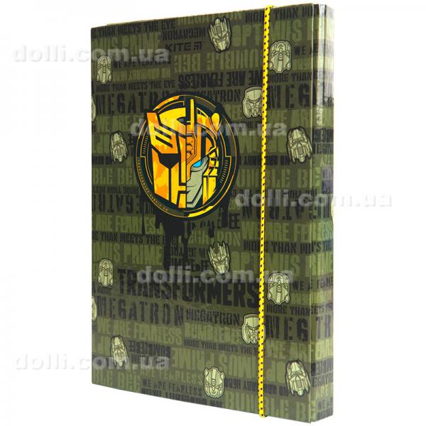 Папка для зошитів на гумці Kite Transformers TF23-210, картон
