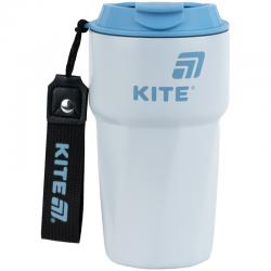 Термокружка Kite K25-1220-2, 450 мл, серо-голубая