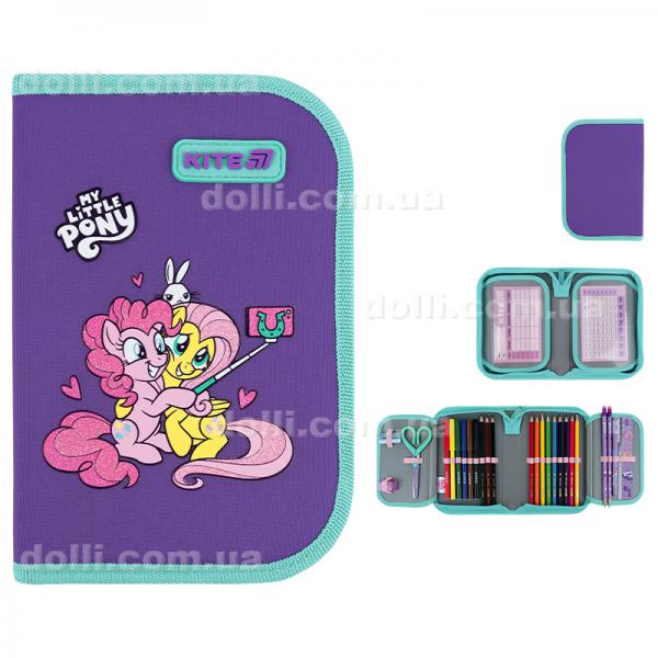 Пенал з наповненням Kite My Little Pony LP26-622H, 1 відділення, 2 відвороти