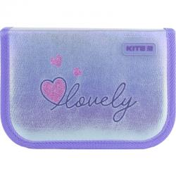 Пенал без наполнения Kite Lovely K22-621-7, 1 отделение, 1 отворот