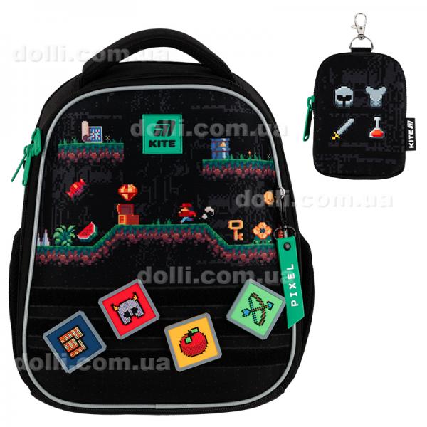 Рюкзак шкільний каркасний Kite Education Pixel Game K25-555S-4